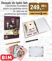 Harry Potter Dosyalı Uv Işıklı Set