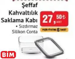 Okyanus Home Şeffaf Kahvaltılık Saklama Kabı