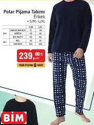 Polar Pijama Takımı Erkek Polar Pijama Takımı Erkek