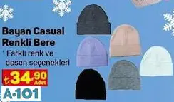 Bayan Casual Renkli Bere