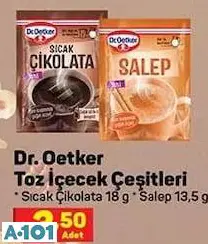 dr. oetker toz içecek çeşitleri salep sıcak çikolata