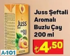juss şeftali aromalı buzlu çay 200ml juss şeftali aromalı buzlu çay 200ml