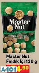 master nut fındık içi 130g master nut fındık içi 130g