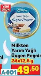 Milkten Yarım Yağlı Üçgen Peynir