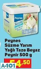 Peynes Süzme Yarım Yağlı Beyaz Peynir