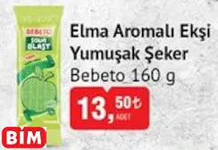 Bebeto Elma Aromalı Ekşi Yumuşak Şeker