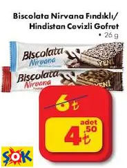 Biscolata Nirvana Fındıklı/ Hindistan Cevizli Gofret
