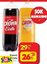 Crown Portakal/Cola Kola 2,5 L