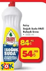 Fairy Soğuk Suda Etkili Bulaşık Sıvısı 1000 ml