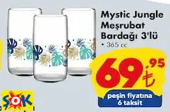 Mystic Jungle Meşrubat Bardağı 3'lü