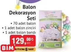 Balon Dekorasyon Seti Balon Dekorasyon Seti