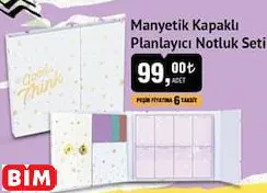 Manyetik Kapaklı Planlayıcı Notluk Seti