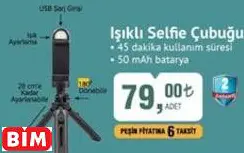 Polosmart Işıklı Selfie Çubuğu