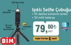 Polosmart Işıklı Selfie Çubuğu Polosmart Işıklı Selfie Çubuğu