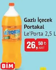 Le Porta Gazlı İçecek Portakal 2,5L