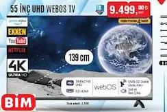 Dijitsu 55 İnç UHD Webos TV akıllı televizyon