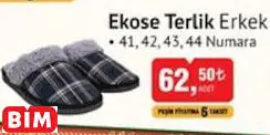 Ekose Terlik Erkek Ekose Terlik Erkek