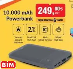 Polosmart 10.000 Mah Powerbank