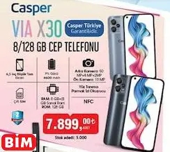 Casper VIA X30 8/128 GB Cep Telefonu Casper VIA X30 8/128 GB Cep Telefonu