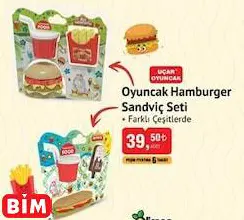 Oyuncak Hamburger Sandviç Seti