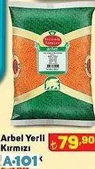 arbel yerli kırmızı mercimek 2,5KG arbel yerli kırmızı mercimek 2,5KG