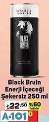 black bruin enerji içeceği şekersiz 250ml