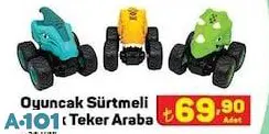 Oyuncak Sürtmeli Büyük Teker Araba