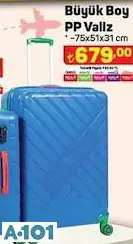büyük boy pp valiz / bavul büyük boy pp valiz / bavul