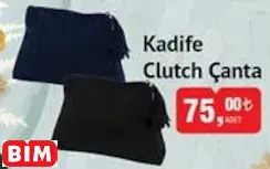 Kadife Clutch Çanta