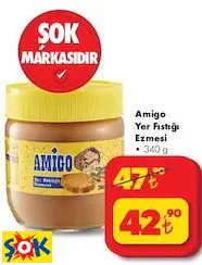Amigo Yer Fıstığı Ezmesi • 340 g Amigo Yer Fıstığı Ezmesi • 340 g