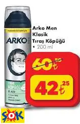Arko Men Klasik Tıraş Köpüğü 200 ml Arko Men Klasik Tıraş Köpüğü 200 ml