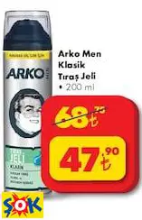 Arko Men Klasik Tıraş Jeli 200 ml Arko Men Klasik Tıraş Jeli 200 ml