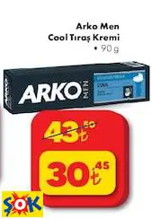 Arko Men Cool Tıraş Kremi 90 g Arko Men Cool Tıraş Kremi 90 g