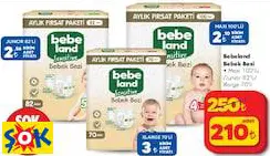 Bebeland Bebek Bezi • Maxi 100’lü /Junior 82’li/ Xlarge 70’li Bebeland Bebek Bezi • Maxi 100’lü /Junior 82’li/ Xlarge 70’li