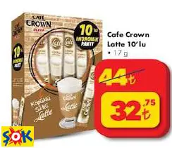 Cafe Crown Latte 10’lu Kahve Cafe Crown Latte 10’lu Kahve
