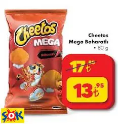 Cheetos Mega Baharatlı Cips 80 G