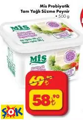 Mis Probiyotik Tam Yağlı Süzme Peynir • 500 g Mis Probiyotik Tam Yağlı Süzme Peynir • 500 g
