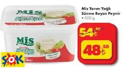 Mis Yarım Yağlı Süzme Beyaz Peynir • 500 g Mis Yarım Yağlı Süzme Beyaz Peynir • 500 g