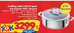 Zwilling 640172810 Spirit Karnıyarık Pilav Tencere Zwilling 640172810 Spirit Karnıyarık Pilav Tencere