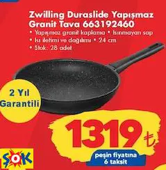 Zwilling Duraslide Yapışmaz Granit Tava 663192460 Zwilling Duraslide Yapışmaz Granit Tava 663192460