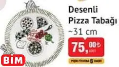 Benante Desenli Pizza Tabağı