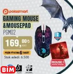 Polosmart Gaming/Oyuncu Mouse & Mousepad PGM02