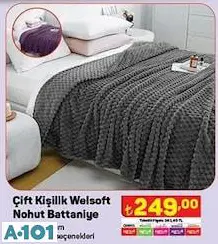 Çift Kişilik Wellsoft Nohut Battaniye