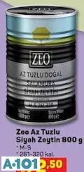 Zeo Az Tuzlu Siyah Zeytin