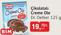 Dr. Oetker Çikolatalı Creme Ole