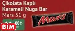 Mars Çikolata Kaplı Karameli Nuga Bar