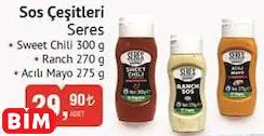 Seres Sos Çeşitleri Seres Sos Çeşitleri