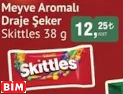 Skittles Meyve Aromalı Draje Şeker
