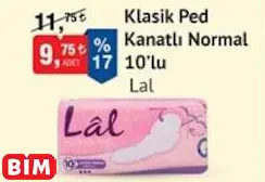 Lal Klasik Ped Kanatlı Normal 10’lu Lal Klasik Ped Kanatlı Normal 10’lu