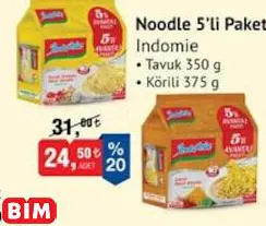 Indomie Noodle 5’Li Paket